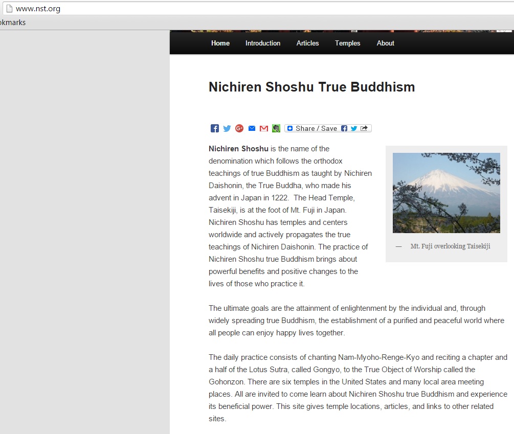 Nichiren Shoshu home page